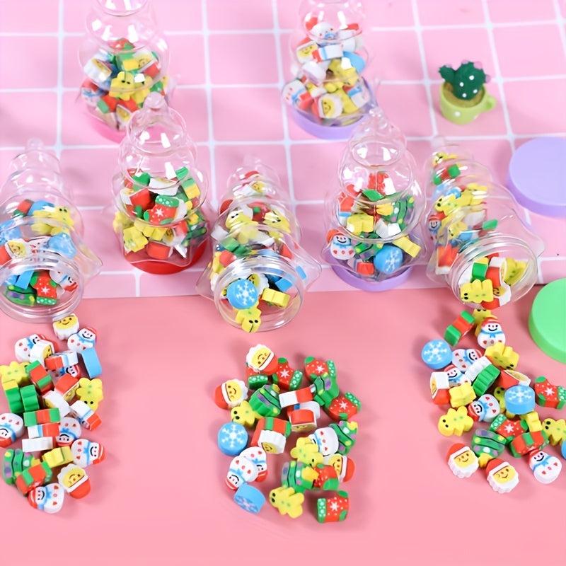 Christmas Tree Eraser Bottle Santa Claus Kindergarten Gift Kids Learning