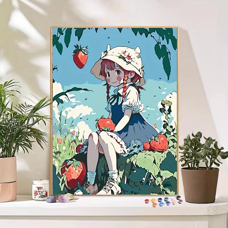 DIY Digital Painting Cartoon Hand Painting Bedroom Decoration