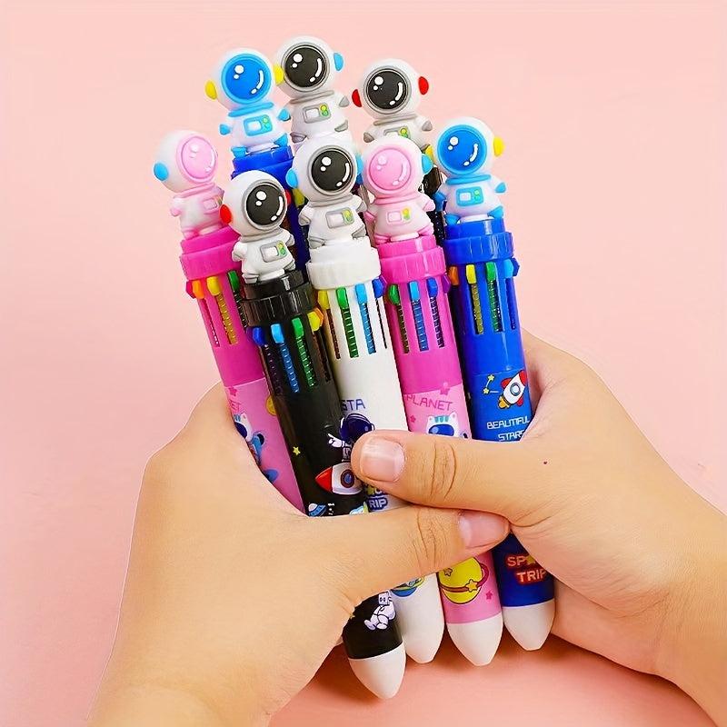 Cartoon 10 Ballpoint Pen Student Handbook School Prizes Office Marker Pen