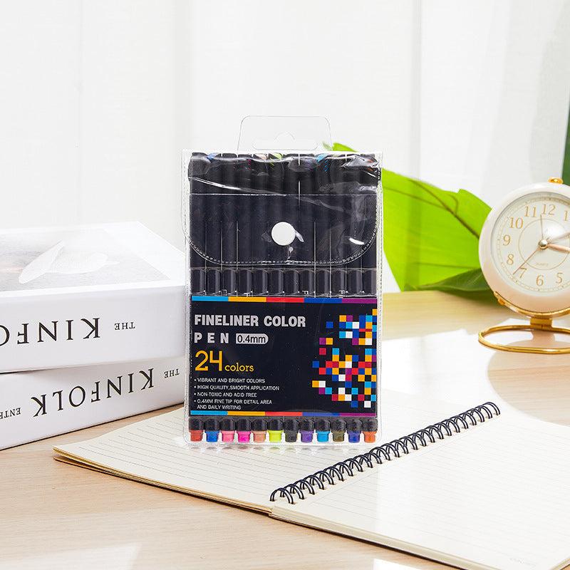 Watercolor Hook Line Pen Painting Set - 100 Colors Gel Pen Needle Pen Stroke Pen
