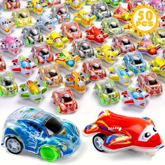 50pcs Pull Back Car Pull Back Plane Random Pull Back Automatic Running Car