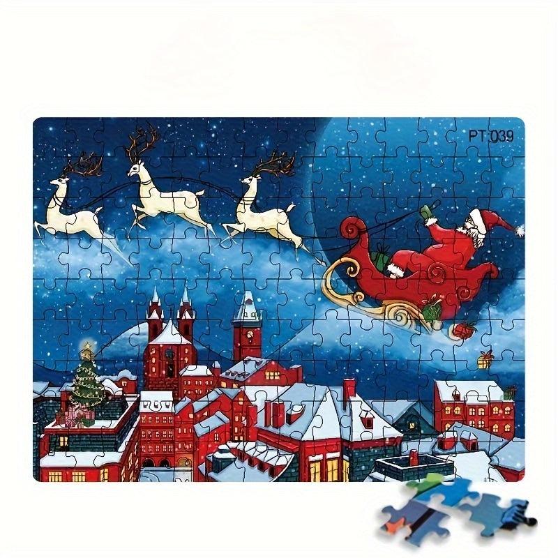 Christmas Santa Claus 126 Pc Puzzle Assembly Gift