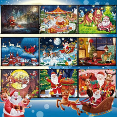 Christmas Santa Claus 126 Pc Puzzle Assembly Gift