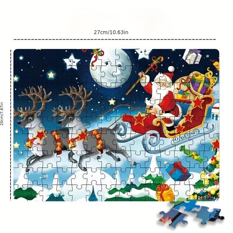 Christmas Santa Claus 126 Pc Puzzle Assembly Gift