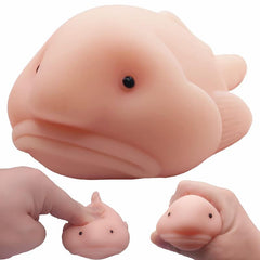 Colorful Clown Fish Monster Pinch Music Toy