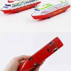 Pull Back Toy Boat Model for Kids, Kindergarten Activity Gift