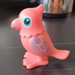 Bouncing Parrot On Chain Children's Toy Fun Creative Clean Tasteless