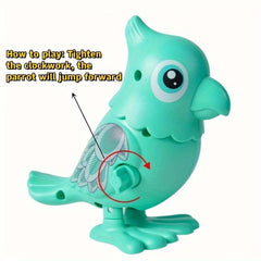 Bouncing Parrot On Chain Children's Toy Fun Creative Clean Tasteless