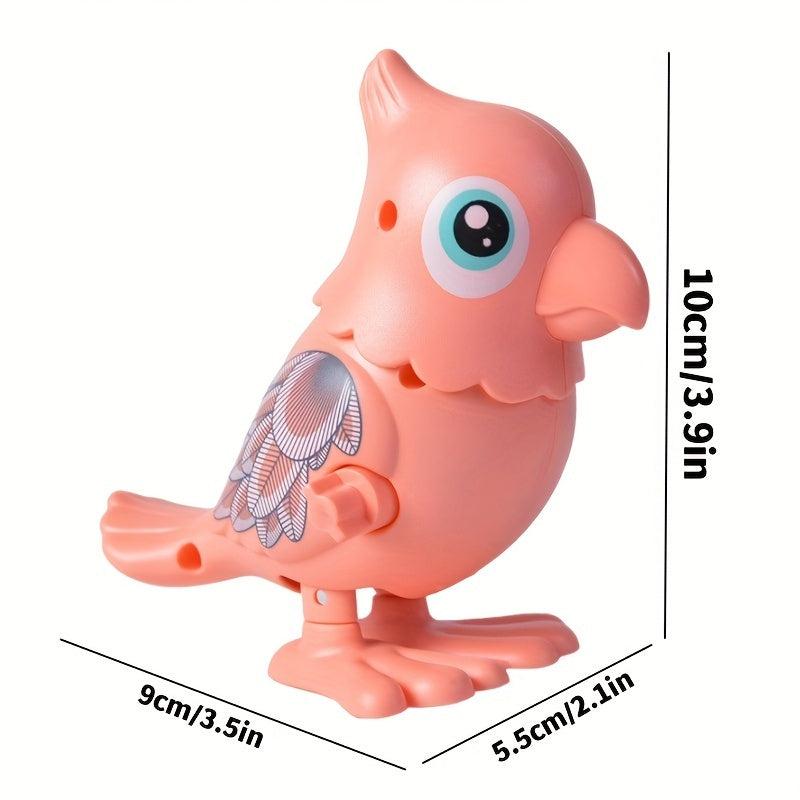Bouncing Parrot On Chain Children's Toy Fun Creative Clean Tasteless
