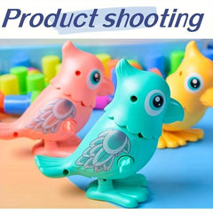 Bouncing Parrot On Chain Children's Toy Fun Creative Clean Tasteless