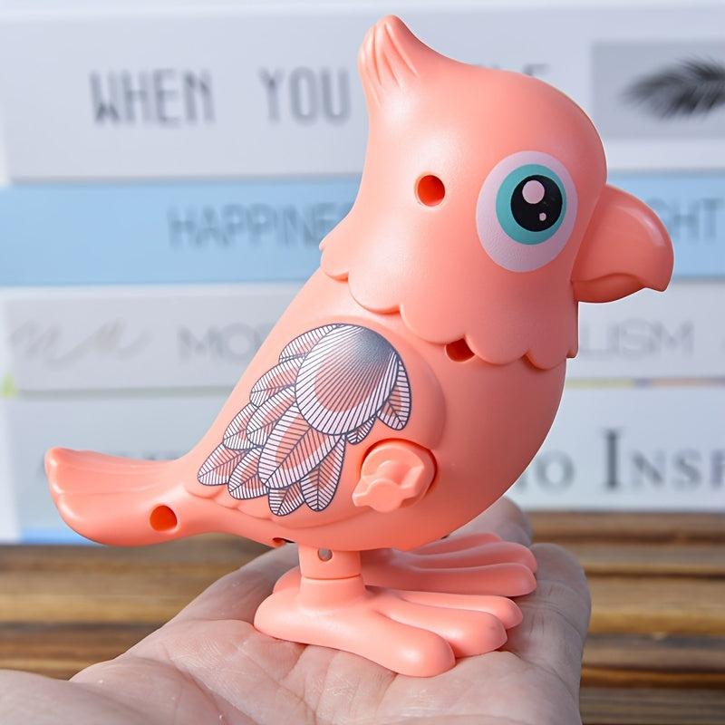 Bouncing Parrot On Chain Children's Toy Fun Creative Clean Tasteless