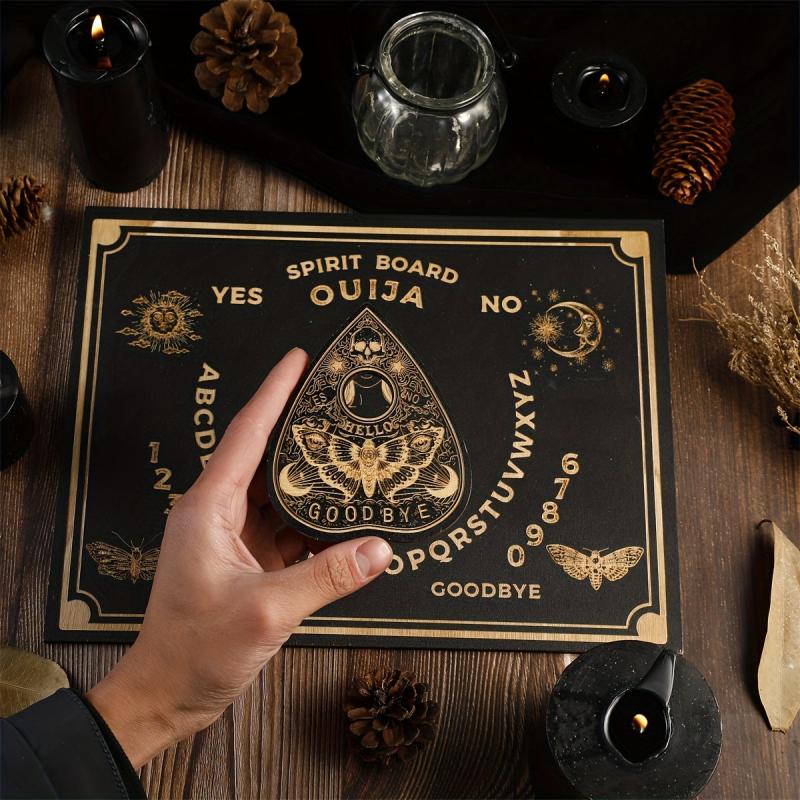 Wooden Spirit Board & Planchette Kit 30 Dowsing Divination Board Set