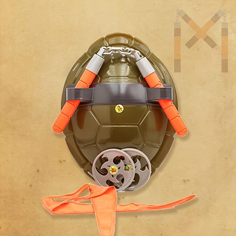 14in Turtle Shell Mask Anime Figure Superhero Costume
