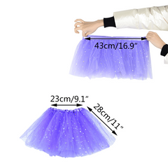 LED Light Princess Skirt Wedding Party Dancing Miniskirt