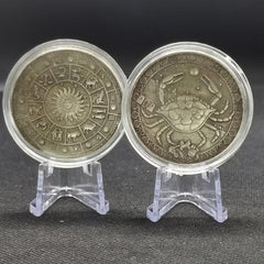 1pc Zodiac Cancer Collection Coin with Coin Capsule