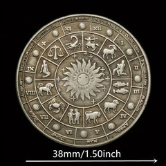 1pc Zodiac Cancer Collection Coin with Coin Capsule