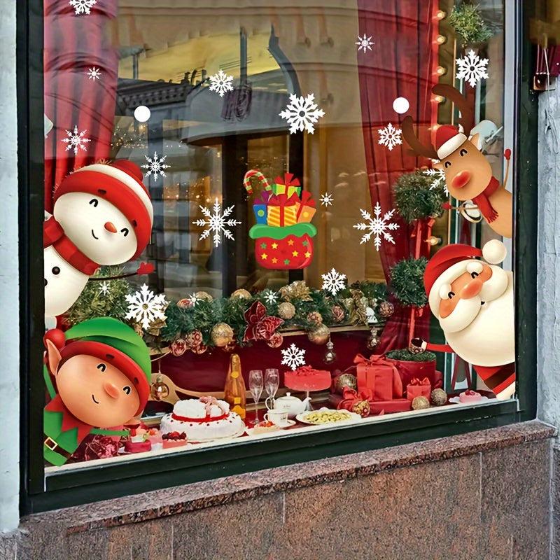 94pcs Christmas Snowflake Window Clings Stickers Xmas Decals Decorations Holiday