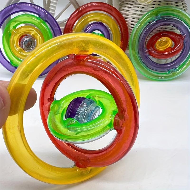 2Pcs Fidget Spinner Ball Spinning Decompression 3D Rotation Infinite Flip Maze