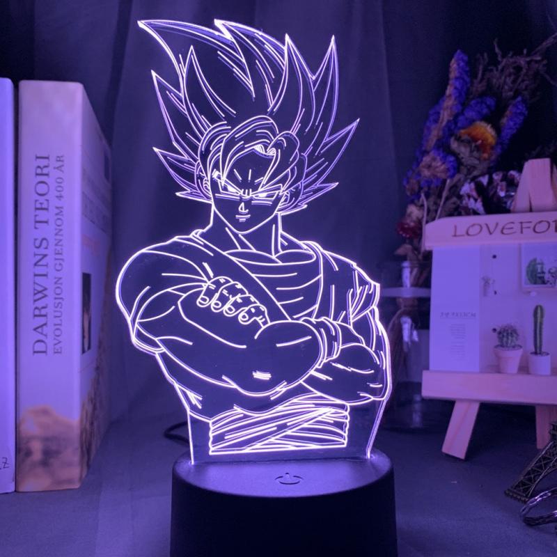Anime Figure Night Light 3D Led Sleeping Scene Desk Lamp Decor