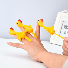 12 Pcs Catapult Turkey Tricky Fun Toy Catapult Chicken TPR Soft Material