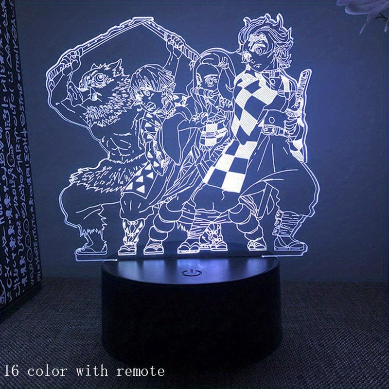 3D LED Lamp Anime Figure Night Light Children Gift