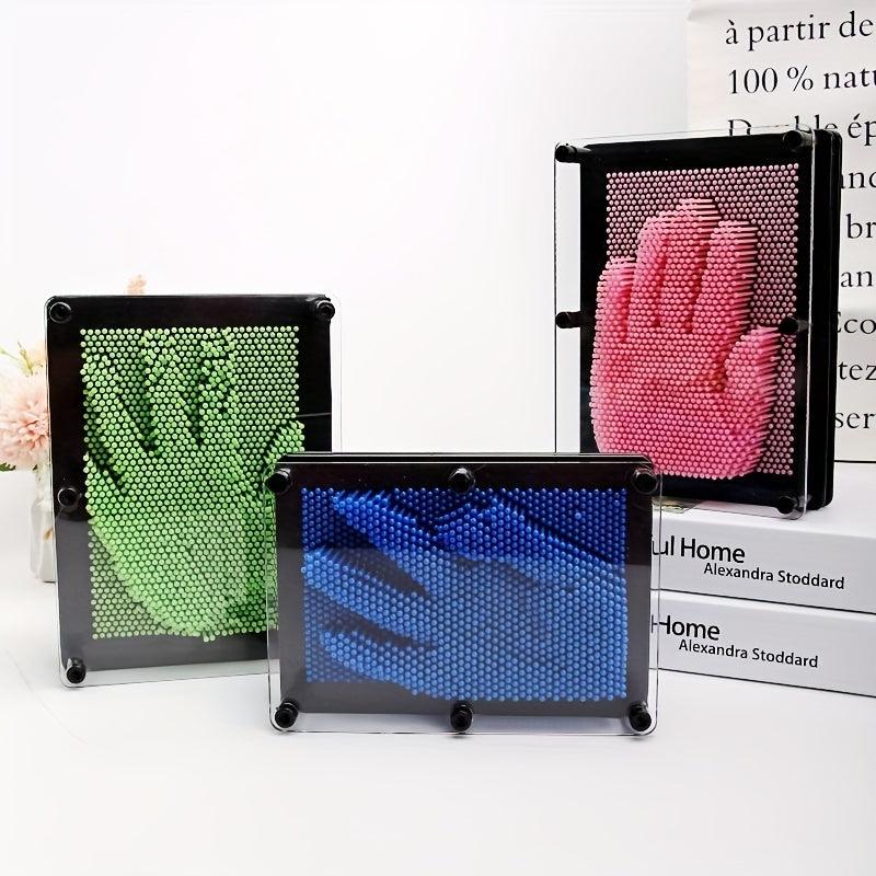 3D Clone Hand Model Needle Drawing Square Plastic Handprint Birthday Gift Toy