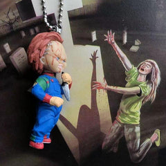 6pcs Horror Doll Key Chain Pendant Hand Toy Set