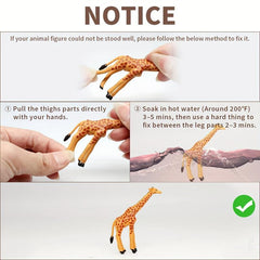 Mini Safari Animal Figures Toy 12PCS Plastic Tiny Forest Jungle Zoo Animals