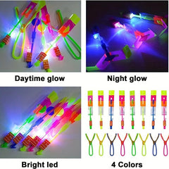 12pcs Luminous Slingshot Dragonfly Night Toys Glow In Dark Party Favors