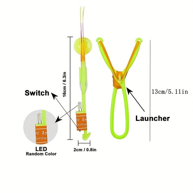 12pcs Luminous Slingshot Dragonfly Night Toys Glow In Dark Party Favors