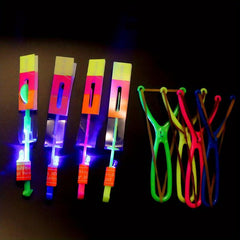 12pcs Luminous Slingshot Dragonfly Night Toys Glow In Dark Party Favors