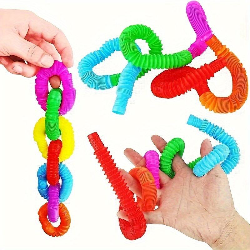 2pcs Pop Tubes Fidget Tubes Party Favors Sensory Toys for Stress Relief