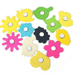 12pcs Cartoon Magnetic Drawing Board Refrigerator Stickers