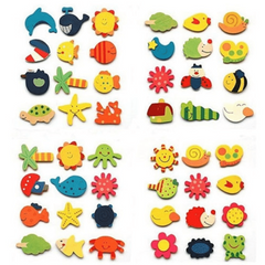 12pcs Cartoon Magnetic Drawing Board Refrigerator Stickers