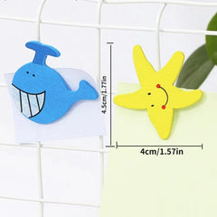 12pcs Cartoon Magnetic Drawing Board Refrigerator Stickers