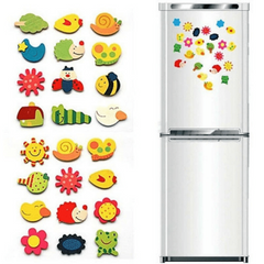 12pcs Cartoon Magnetic Drawing Board Refrigerator Stickers