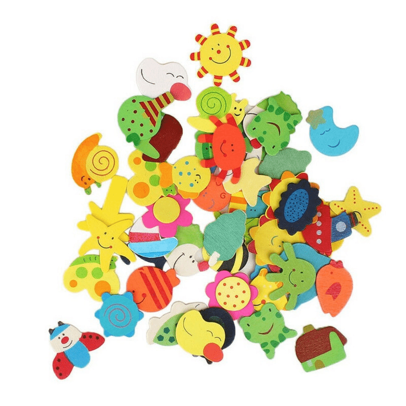 12pcs Cartoon Magnetic Drawing Board Refrigerator Stickers
