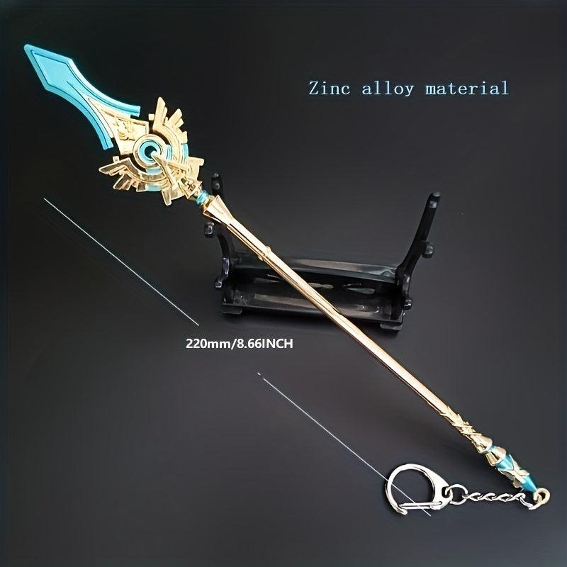 Metal Weapon Uncut Edge Ornaments Collection Model Games Cartoon Figure Toys