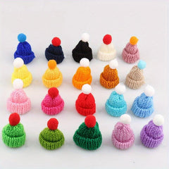 Mini Christmas Hat Lollipop Knitted Hat Fork Thumb Beanie Hat