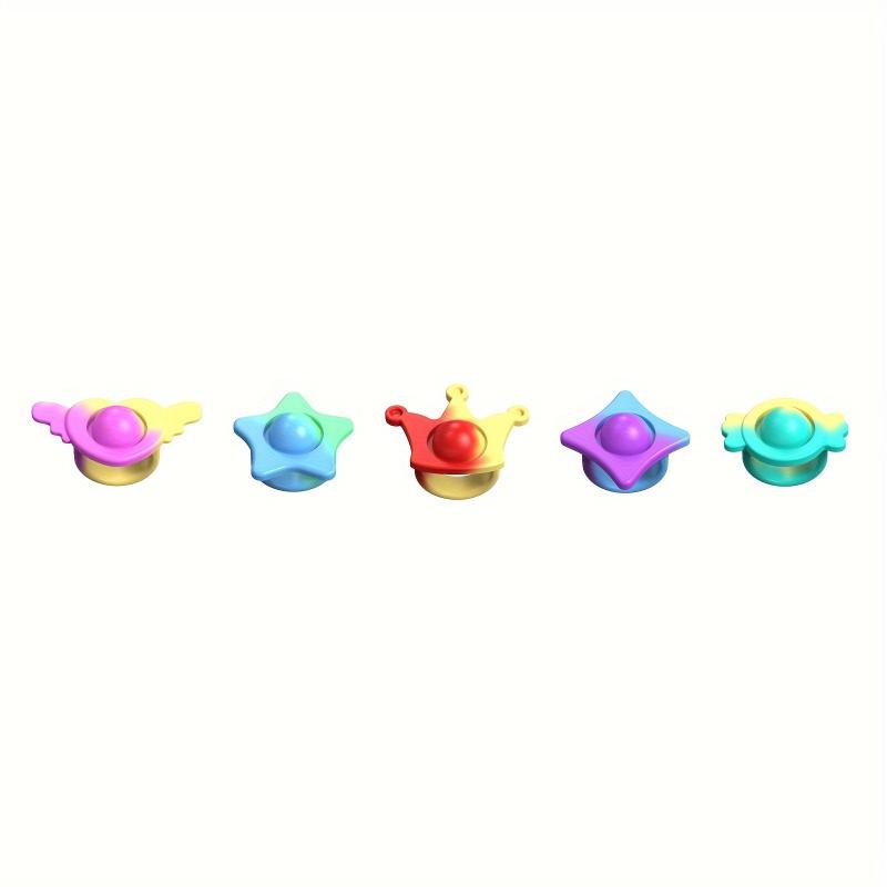 5pcs Silicone Finger Ring Bubble Decompression Ball Toy Gift