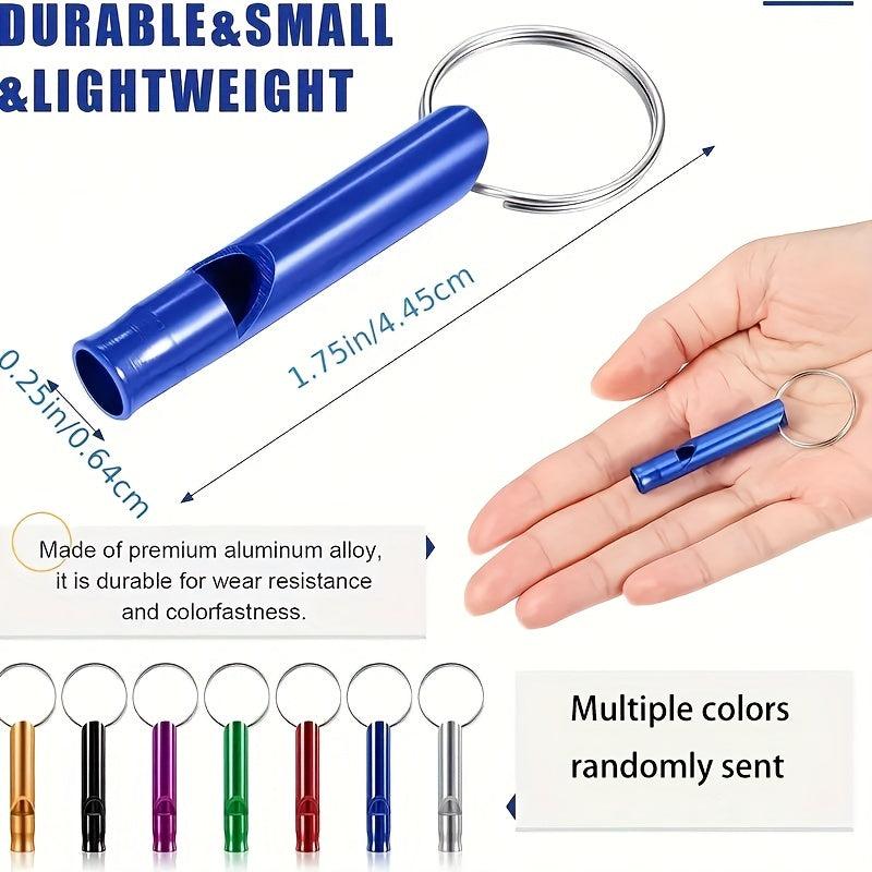 15pcs Random Outdoor Survival Whistle Keychain for Camping Hiking Sports