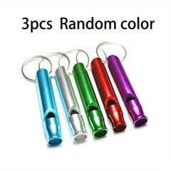 15pcs Random Outdoor Survival Whistle Keychain for Camping Hiking Sports