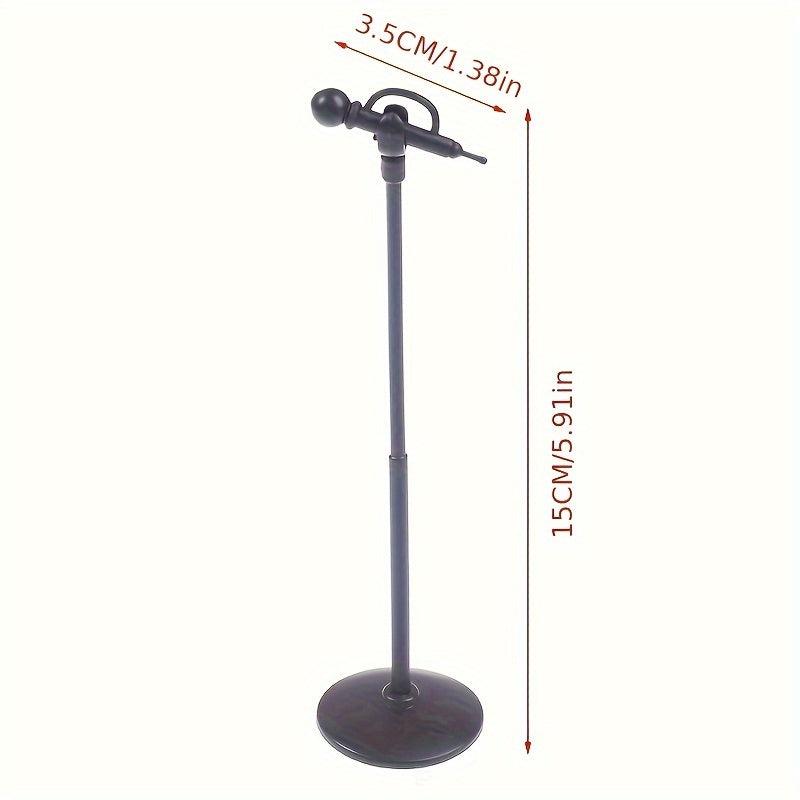 2pcs Mini Plastic Microphone Model Dollhouse Accessories