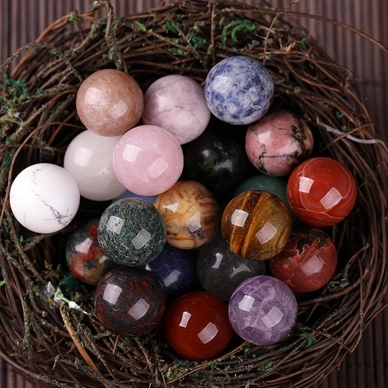 Natural Amethyst Clear Quartz Sphere Decoration