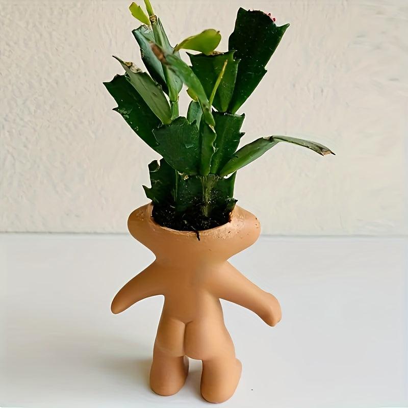 Resin Flowerpot Troll Flower Pot for Home & Office Decor