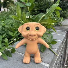 Resin Flowerpot Troll Flower Pot for Home & Office Decor
