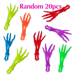 20pcs Halloween Ghost Hand Launcher Novelty Ejection Finger Slingshot