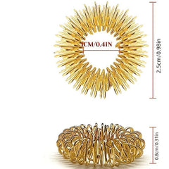 20pcs Mini Spring Finger Massage Rings Stress Relief Massagers