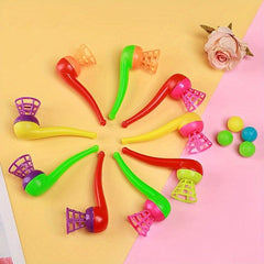 10pcs Pipe-shaped Floating Blowing Balls for Kids Parties, Christmas, Halloween