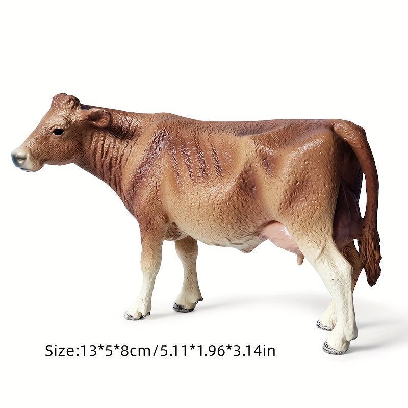 Farm World Animal Figurine Farm Toys Braunvieh Cow